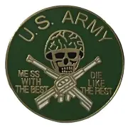 3 Pack U.S. Army Mess With The Best Motorcycle Hat Cap Lapel Pin M-579