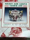 Vintage 1995 Fitz & Floyd Noah’s Ark Santa Cookie Jar NIB