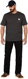 [ARIAT] Men's Rebar M7 Durastretch Made Tough Double Front Straight Leg Work Pants Black 34W x 32L