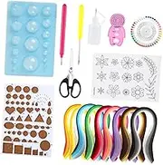 BATHVEVE 1 Set DIY Paper Quilling Strips Set Handmade Art Tool for Home and School Crafts Durable and Practical for Beginners for Creative Projects and Lessons