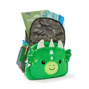 Novelty Plush Backpack - Dragon, Green