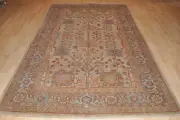 Genuine Rug MAHAL SULTANABAD 6x9-Ft. light-brown-rust-beige-camel-powder-blue