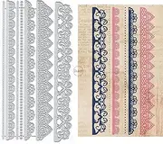 DzIxY Retro Lace Line Metal Cutting Dies for Card Making Kit Embossing Paper Die Cuts Scrapbook Machine Stencils Storage Pockets Supplies