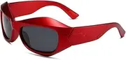 [JRLLFD] Steampunk Cycling Sunglasses Women Oversize Sport Sun Glasses for Men Sports Goggles Sunglass UV400