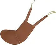 Luwecf Violin Shoulder Rest Violin Chinrest Pad Double Tied Chinrest Support Violin Cheek Pad, Khaki