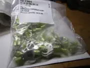 12-10 AWG 3/8" Stud Nylon Insulated Double Crimp Ring Terminal QTY 50