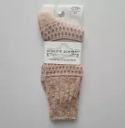 World's Softest Socks - Weekend Collection - taupe and gold confetti