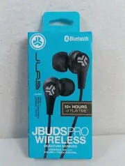 JLab JBuds Pro Wireless Earbuds Bluetooth Universal Mic 10+ Hours Playtime New