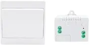 Self-Power Generation Wireless Switch IP68 Waterproof no Battery Household Remote Control Push Button Wall Light switches(White 2gang 2-2)