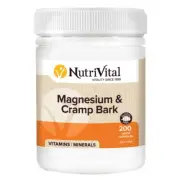 Nutrivital Magnesium & Cramp Bark | 200 capsules