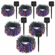 6-Pack Solar String Lights, 600 LED Extra-Long 236Ft Solar Christmas Lights O...