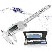 TENGYES Digital Electronic Caliper Micrometer Measuring Tool Stainless Steel 6In