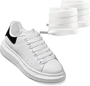 UamGlsob 2 Pairs 1/2''(1.2cm) Flat Thick Shoe Laces, Jumbo Fat Wide Shoelaces Replacement Laces for Alexander Mcqueen Sneaker