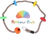 Rainbow Craft Colorful Obstacle Course for Kids - Set & Accessories Ninjaline Set & Accessories Colorful Climbing Rope
