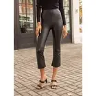 Commando Faux Leather Crop Flare SLG33 Black Medium M NEW NWT