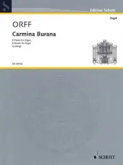 Carmina Burana for Organ Solo Classical Sheet Music 8 Pieces Carl Orff Book