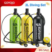 Scuba Diving Kit 3L Mini Oxygen Air Tank Equipment Underwater Breath Oxygen Tank