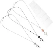 GANAZONO 1Set Extension Type Multi Function Id Lanyards with Badge Holder Convenient Retractable Lanyard for Name Cards Id Badges and Keychains for Work and Events