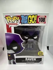 Teen Titans Go! Raven Purple Glow In The Dark #108 Funko Pop Vinyl