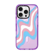 iPhone 16 Pro Impact Case MagSafe Compatible Trans Vaporwave by cpikoart