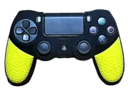 Silicone Cover For PS4 Controller Case Skin - Black/Yellow