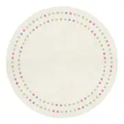 Shirin Round Polka Dots Kids Contemporary Floor Rug