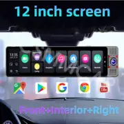Touch Screen Car DVR Dash Cam Front/Inside/Rear Camera Night Vision Android Auto (for: Audi)