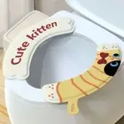3SET Cartoon Toilet Seat Cushion Waterproof Closestool Mat Toilet Pad Lavatory