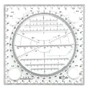 Creative Multifunctional Drawing Ruler Mathematical Geometry Template Student Scribe Handbook Design Drawing Ruler