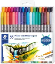 Fibre Tip Double Ended Marker Pen (Pack of 36)