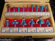 15pc 1/4" ROUTER BIT TUNGSTEN CARBIDE tool shaper new