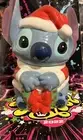 Lilo Stitch Christmas Santa Ceramic Cookie Jar Candy Canister Wreath Disney