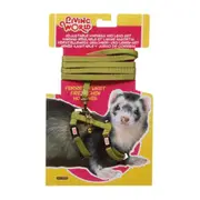 Living World Ferret Harness Lead Set Green
