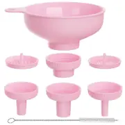 Wide Mouth Kitchen Funnel, Grade Plastic Cooking Canning Funnel with 4 Sizes Spo