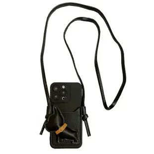 SAMSUNG 皮革狗紋卡包帶掛繩手機殼適用於三星 S6 S7 EDGE S8 S9 PLUS S10 LITE S20
