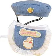 ＫＬＫＣＭＳ Dog Cat Cowboy Costume Set Cowboy Hat with Scarf Hat Scarf Set Pet Clothes for Small Dog Cat, Style D