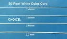 50 Feet 1.4mm 1.8mm 2.0mm 2.2mm White Blinds Shades Lift & Pull Cord String