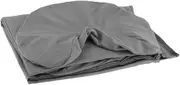 3X Beauty Table Sheet Set, Flat Sheet Soft Massage Linens, Washable Massage Face Rest Cover Facial Bed Cover, Dark Grey