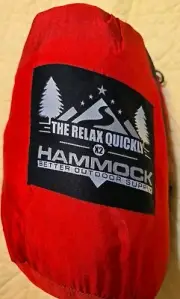 Better Outdoor Supply Camping Hammock red Max WT. 660 Lbs CARABINERS TREE STRAPS