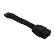 Flexible CPU Power Adapter 16Pin To 8Pin Converters Sleeved Power Cable 12cm