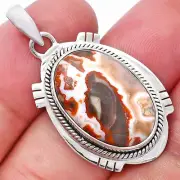 Natural Rosetta Picture Jasper 925 Sterling Silver Pendant Jewelry P-1463
