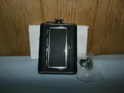 NEW Stainless Steel Hip Flask with Built-in Cigar Case and Funnel
