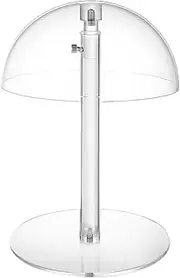 Hat Display Stand - Clear Baseball Caps Organizer - Domed Acrylic Display Organizer Height Adjustable for Boutique Dresser Closet Table Living Room