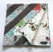 Charley Harper Bird Architects Cotton Quilt by Susan Slusser Clay 58"