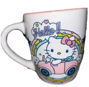 New Sanrio HELLO KITTY Large Jumbo Mug Soup Cup Ceramic Rainbow