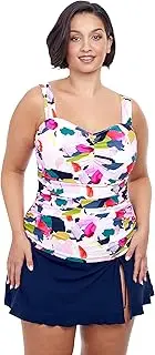 [Profile by Gottex] Women's Canvas Full Figure Square Neck Swim Tankini