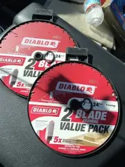 x4 DIABLO 4pcs Framing Circular Saw Blade 7 1/4”24 Tooth Carbide 4 Blades Pack