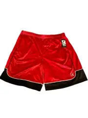 NEW! AND1 Drawstring Basketball Shorts/ Men’s (3XL) Red Black Elastic 100% Poly