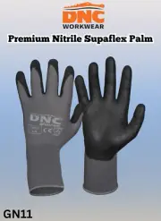 DNC Premium Nitrile Supaflex Gloves Ultra-Flex Safety Protection GN11