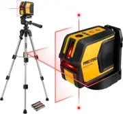 Laser Level with Tripod & Plumb Bob Laser Red Dot - IP54 Wide Angle Laser Level